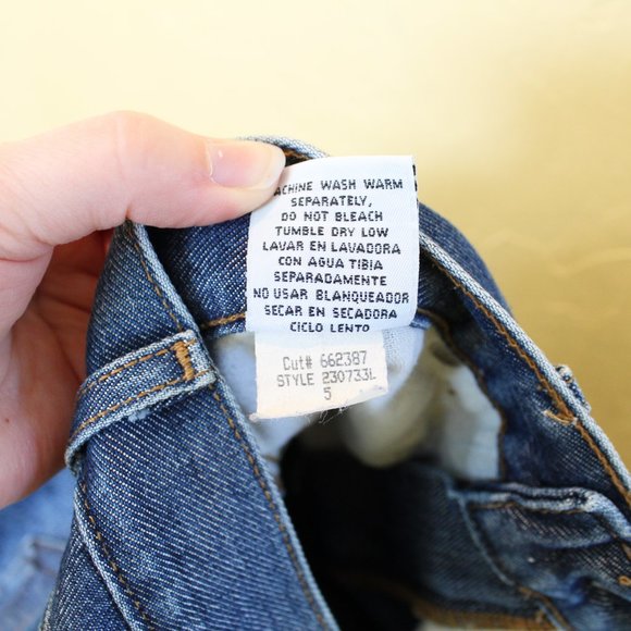 l.e.i. Shiny Flare Jeans Size 5 Vintage - Picture 12 of 13